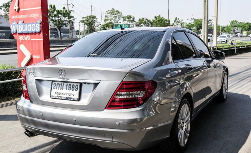 2012 MERCEDES-BENZ C200 1.8 W204 (ปี 08-14) STYLE SEDAN AT