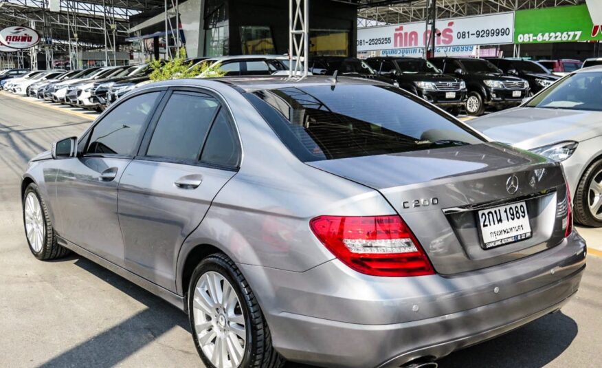 2012 MERCEDES-BENZ C200 1.8 W204 (ปี 08-14) STYLE SEDAN AT